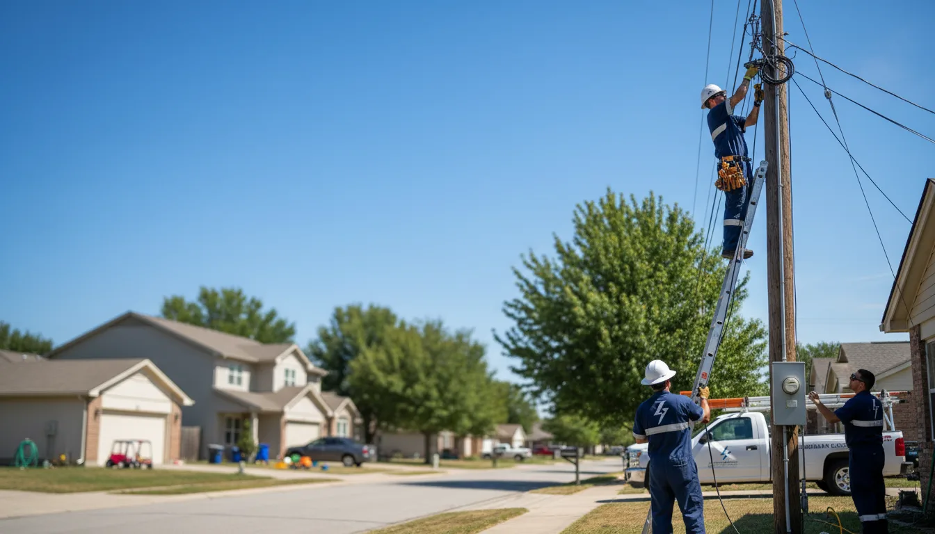 Residential electrician providing installation services in Dola, OH